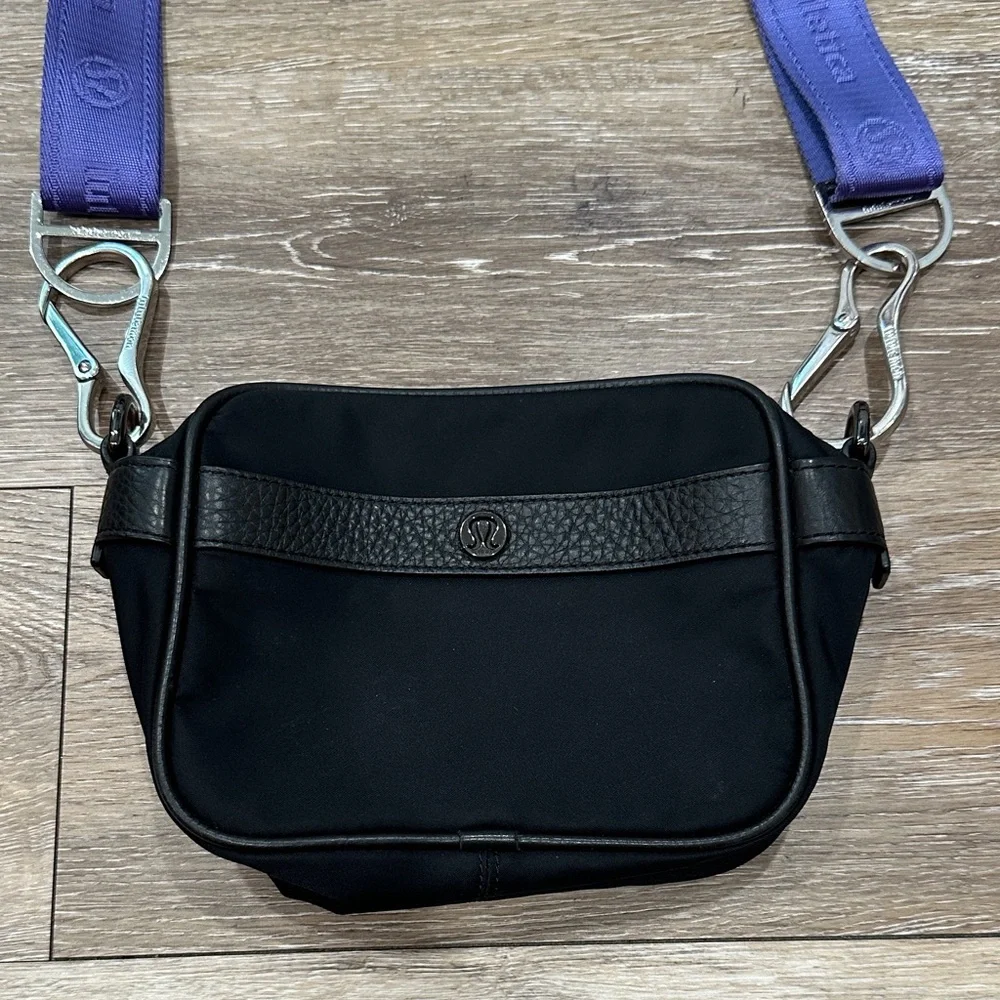 Like New! lululemon Now and Always Black Crossbody with Three Straps! - Picture 3 of 12